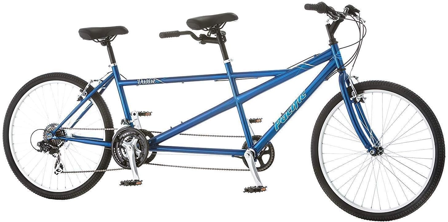Pacific Dualie Adult Tandem Cruiser Bike — 26" Blue — Pacific bicycle